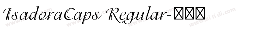 IsadoraCaps Regular字体转换